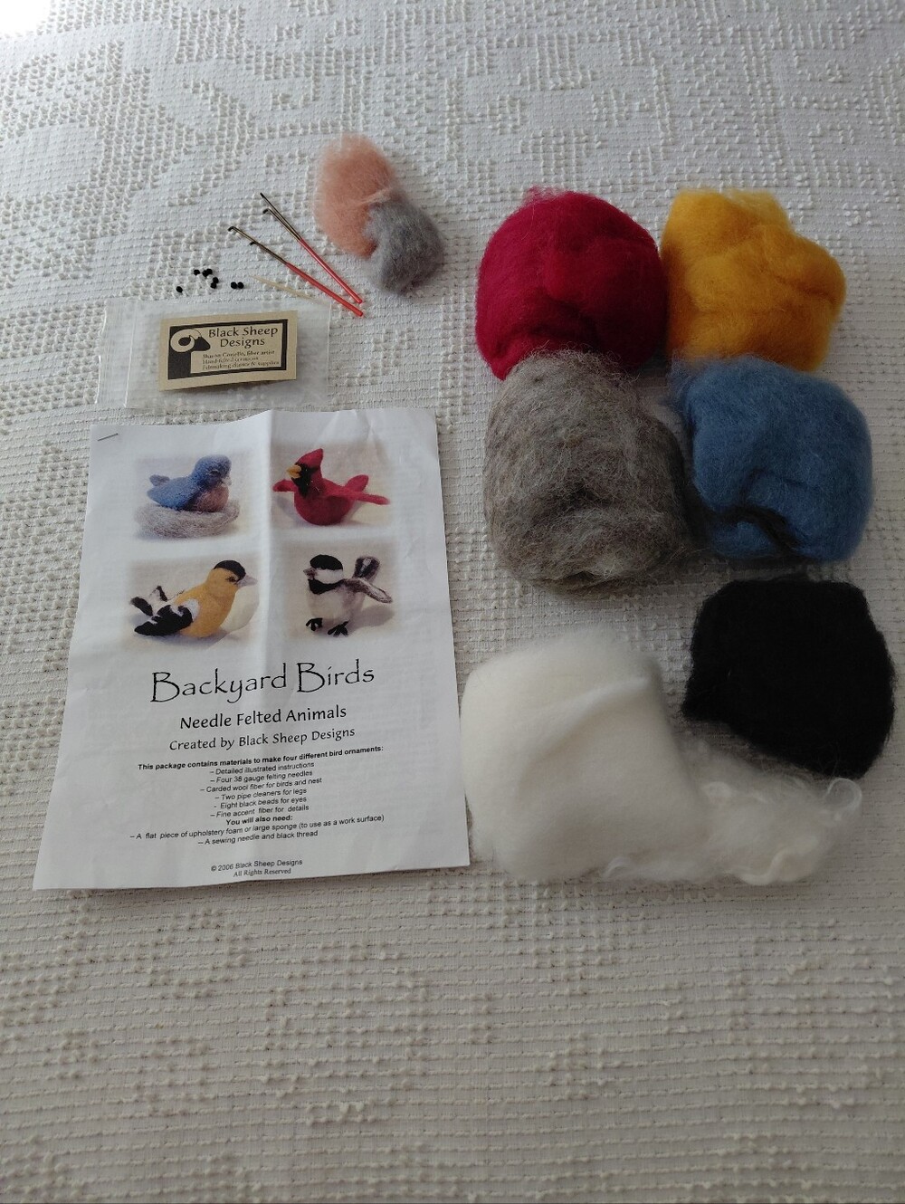 Backyard Birds Needle Felting Kit - Multicolor